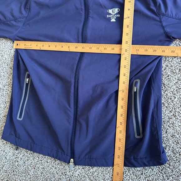 Peter Millar Mens L Full-Zip Lightweight Golf Jacket Navy - Picture 12 of 13